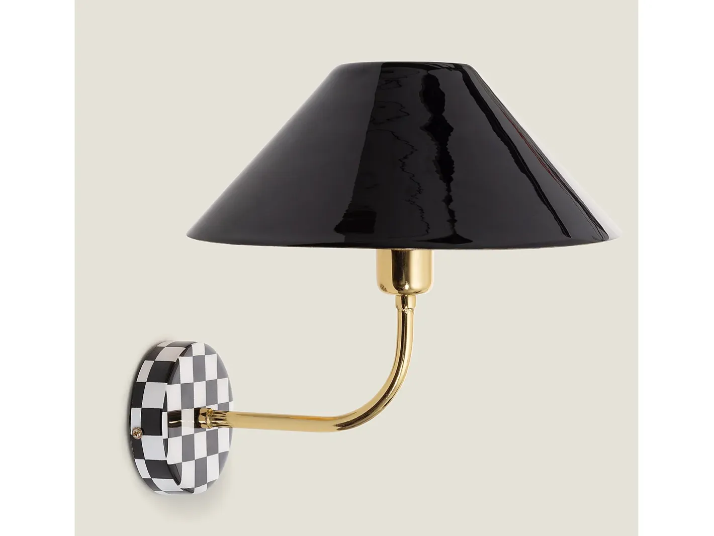 Ledkia Lámpara de Pared Metal Brijesh Negro Discount