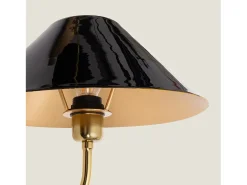 Ledkia Lámpara de Pared Metal Brijesh Negro Discount