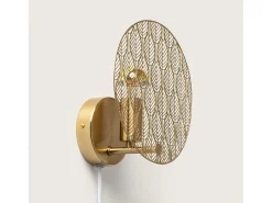 Ledkia Aplique Para Pared-Lámpara de Pared Metal Delly Dorado Multicolor