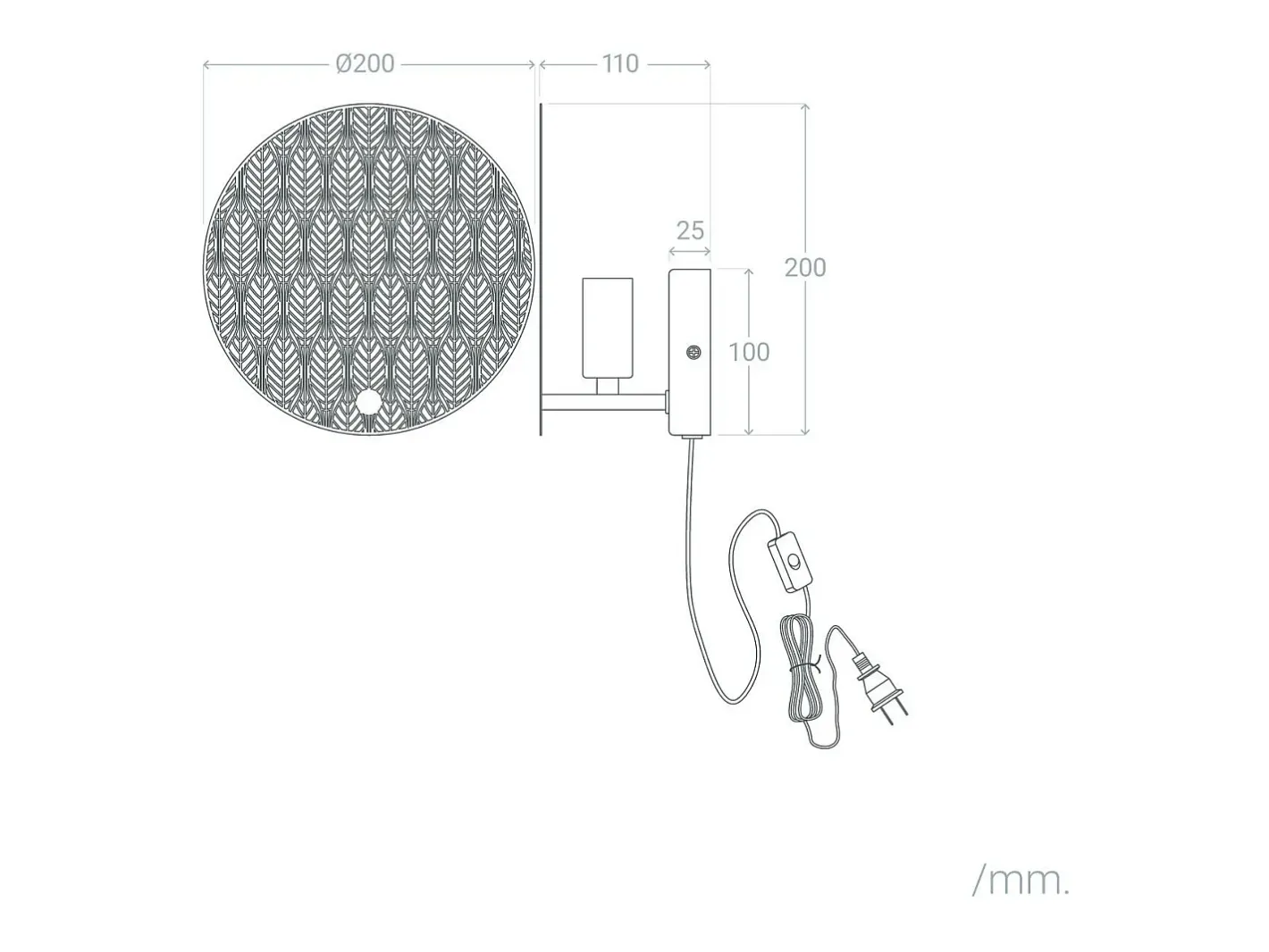 Ledkia Aplique Para Pared-Lámpara de Pared Metal Delly Dorado Multicolor