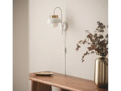 Ledkia Lámpara de Pared Metal Geri Blanco Multicolor