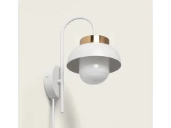 Ledkia Lámpara de Pared Metal Geri Blanco Multicolor