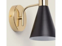 Ledkia Aplique Para Pared-Lámpara de Pared Metal Jigger Negro