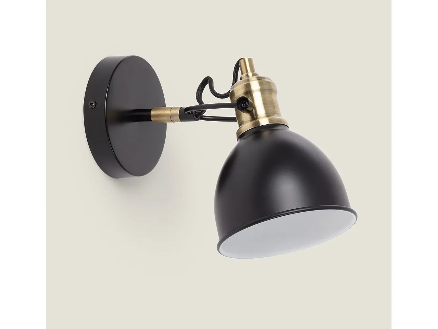 Best Ledkia Lámpara de Pared Metal Louise Negro