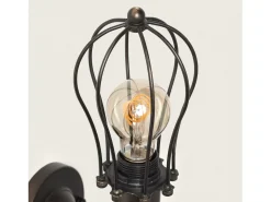 Ledkia Aplique Para Pared-Lámpara de Pared Metal Prisco Negro Multicolor