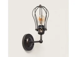 Ledkia Aplique Para Pared-Lámpara de Pared Metal Prisco Negro Multicolor