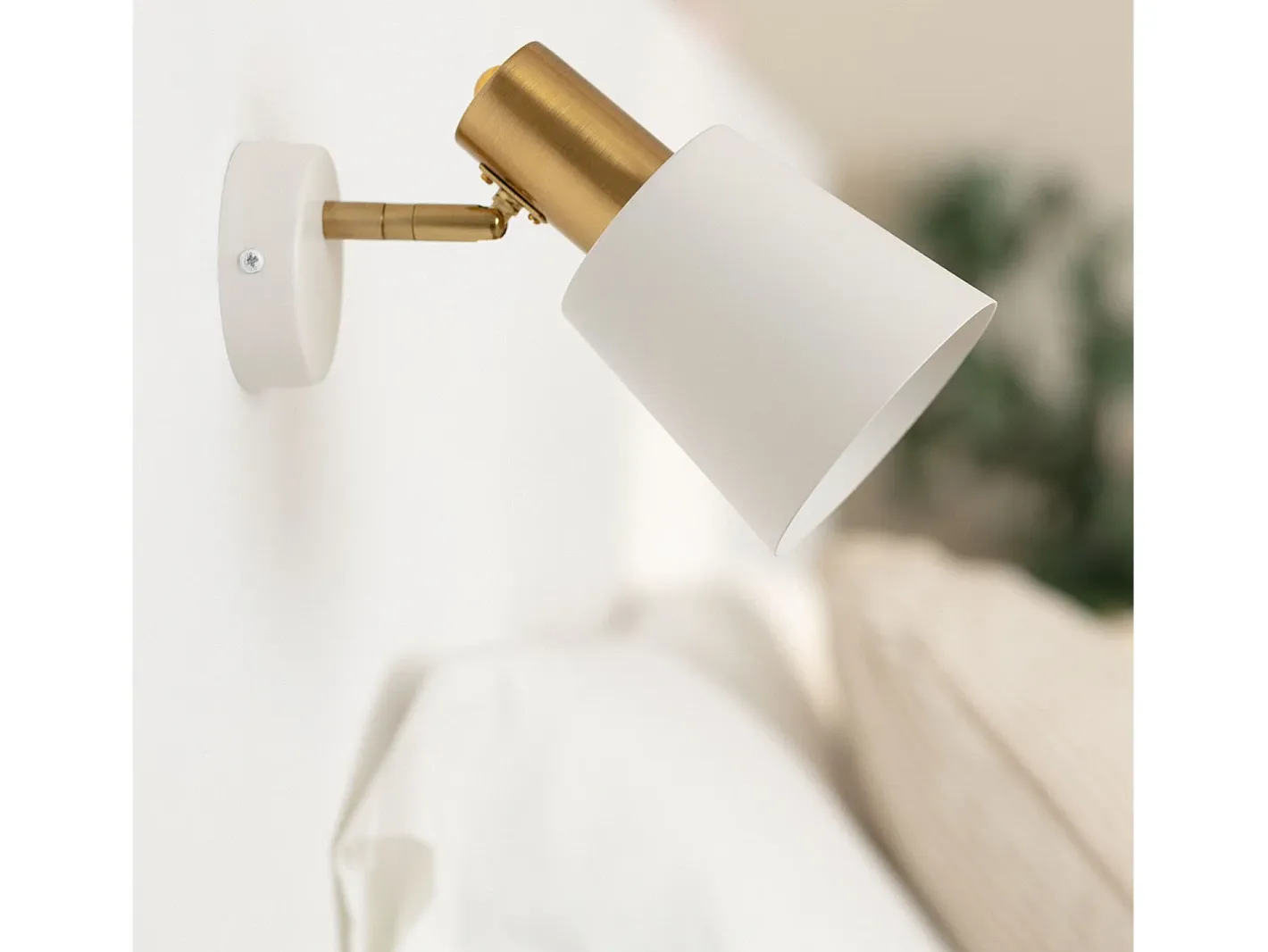 Ledkia Lámpara de Pared Metal Tatlin Blanco Discount