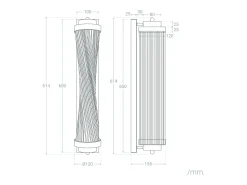 Ledkia Aplique Para Pared-Lámpara de Pared Metal y Cristal Marsen Dorado