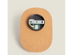 New Ledkia Lámpara de Pared Metal y Corcho Leshna Natural Beige