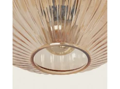Ledkia Lámpara de Pared Metal y Cristal Basile Ámbar Multicolor Discount