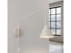 Sollux Lighting Lámpara De Pared Nox Moderno De Acero - 1 Fuentes Luminosas - L.14 X A.30 Cm - Beige Discount