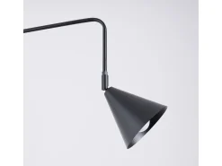 Clearance Sollux Lighting Lámpara De Pared Nox Moderno De Acero - 1 Fuentes Luminosas - L.14 X A.30 Cm - Negro