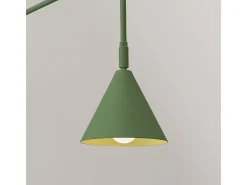 Sollux Lighting Aplique Para Pared-Lámpara De Pared Nox Moderno De Acero - 1 Fuentes Luminosas - L.14 X A.30 Cm - Oliva Verde