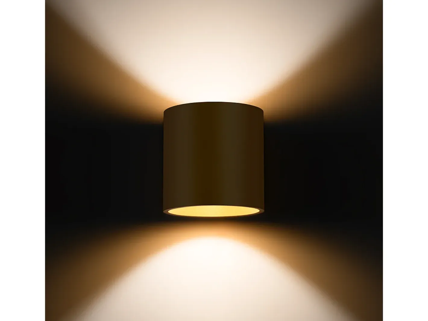 Outlet Sollux Lighting Lámpara De Pared Orbis Minimalista De Acero - 1 Fuentes Luminosas - L.10 X A.10 Cm - Dorado