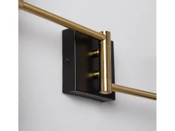 Best Ledkia Lámpara de Pared Orientable Metal 2 Focos Jigger Negro Multicolor