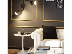 Ledkia Aplique Para Pared-Lámpara de Pared Orientable Metal Sendai Negro Multicolor
