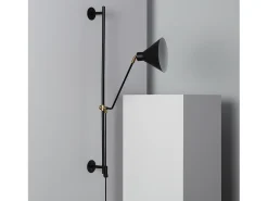 Ledkia Aplique Para Pared-Lámpara de Pared Orientable Metal Oga Negro Multicolor