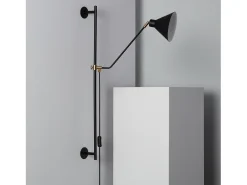 Ledkia Aplique Para Pared-Lámpara de Pared Orientable Metal Oga Negro Multicolor