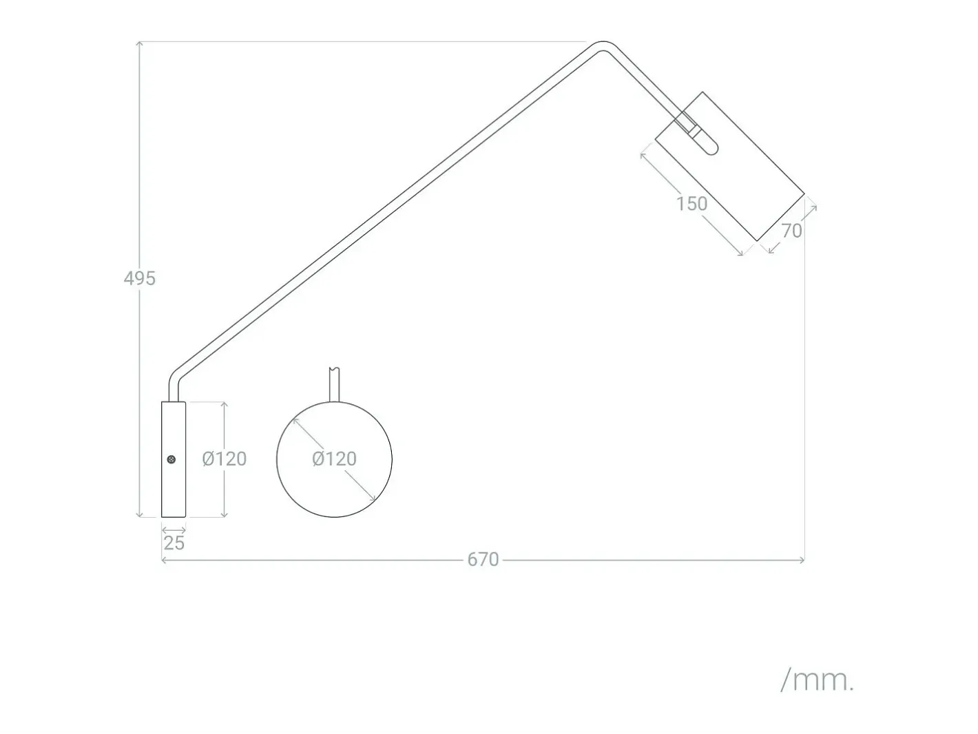Ledkia Aplique Para Pared-Lámpara de Pared Orientable Metal Magno Negro