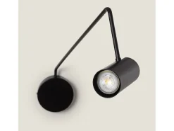 Ledkia Aplique Para Pared-Lámpara de Pared Orientable Metal Magno Negro