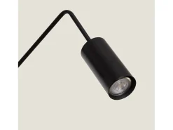 Ledkia Aplique Para Pared-Lámpara de Pared Orientable Metal Magno Negro