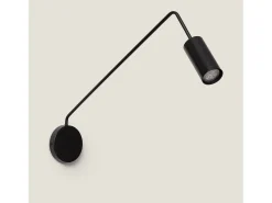 Ledkia Aplique Para Pared-Lámpara de Pared Orientable Metal Magno Negro