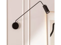 Ledkia Aplique Para Pared-Lámpara de Pared Orientable Metal Magno Negro