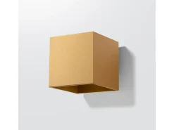 Sollux Lighting Aplique Para Pared-Lámpara De Pared Quad Minimalista De Acero - 1 Fuentes Luminosas - L.10 X A.10 Cm - Dorado
