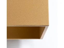 Sollux Lighting Aplique Para Pared-Lámpara De Pared Quad Minimalista De Acero - 1 Fuentes Luminosas - L.10 X A.10 Cm - Dorado