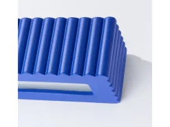 Clearance Sollux Lighting Lámpara de pared Rigata moderno de cerámica - 1 fuentes luminosas - L.34 x A.10 cm - ultramarino Azul oscuro