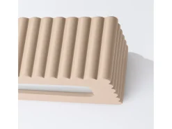 Sale Sollux Lighting Lámpara de pared Rigata moderno de cerámica - 1 fuentes luminosas - L.34 x A.10 cm - pardo Gris