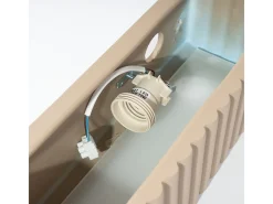 Sale Sollux Lighting Lámpara de pared Rigata moderno de cerámica - 1 fuentes luminosas - L.34 x A.10 cm - pardo Gris