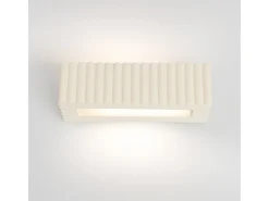 Sollux Lighting Lámpara de pared Rigata moderno de cerámica - 1 fuentes luminosas - L.34 x A.10 cm - Beige Hot