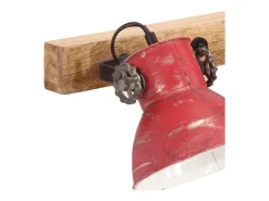 Lámpara de pared desgastado 25 W E27 90x25 cm ES636309 Rojo Online