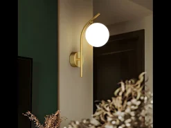 Clearance Lámpara De Pared Toolight G104-1W Gold White Dorado