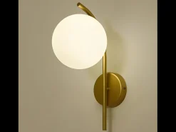 Clearance Lámpara De Pared Toolight G104-1W Gold White Dorado