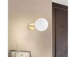 New Lámpara De Pared Toolight G100-1W Gold White Dorado