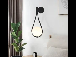 New Lámpara De Pared Toolight G093-1W Black White Negro