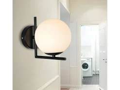 Lámpara De Pared Toolight G101-1W Black White Negro Online