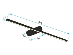 Lámpara De Pared Toolight Led App1348 Brush Gold Dorado Online
