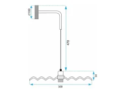 Lámpara De Pared Toolight App1355-1W 30Cm Black Negro Sale
