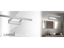 Discount Lámpara De Pared Toolight Led App362-1W 55Cm Chrome Plateado