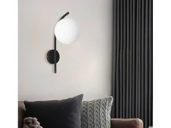 Lámpara De Pared Toolight G103-1W Black White Negro New