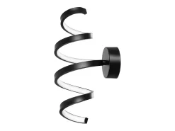 Lámpara De Pared Toolight Led App826-W Spring Black Negro New