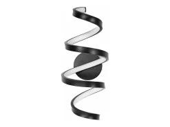 Lámpara De Pared Toolight Led App826-W Spring Black Negro New