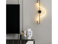 Lámpara De Pared Toolight Led App857-W Long Black Negro Discount