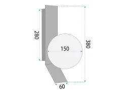 Aplique Para Pared-Lámpara De Pared Toolight APP1758-1W White/Gold Blanco