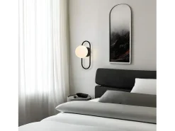Aplique Para Pared-Lámpara De Pared Toolight App1755-1W Black White Negro