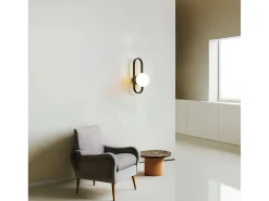 Aplique Para Pared-Lámpara De Pared Toolight App1755-1W Black White Negro