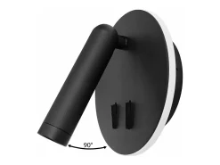 Lámpara De Pared Toolight App1614-1W Black Negro Hot